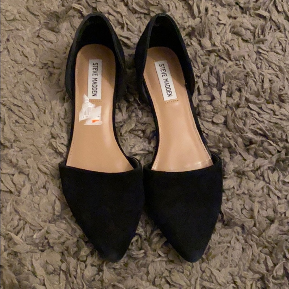 Steve madden black flats